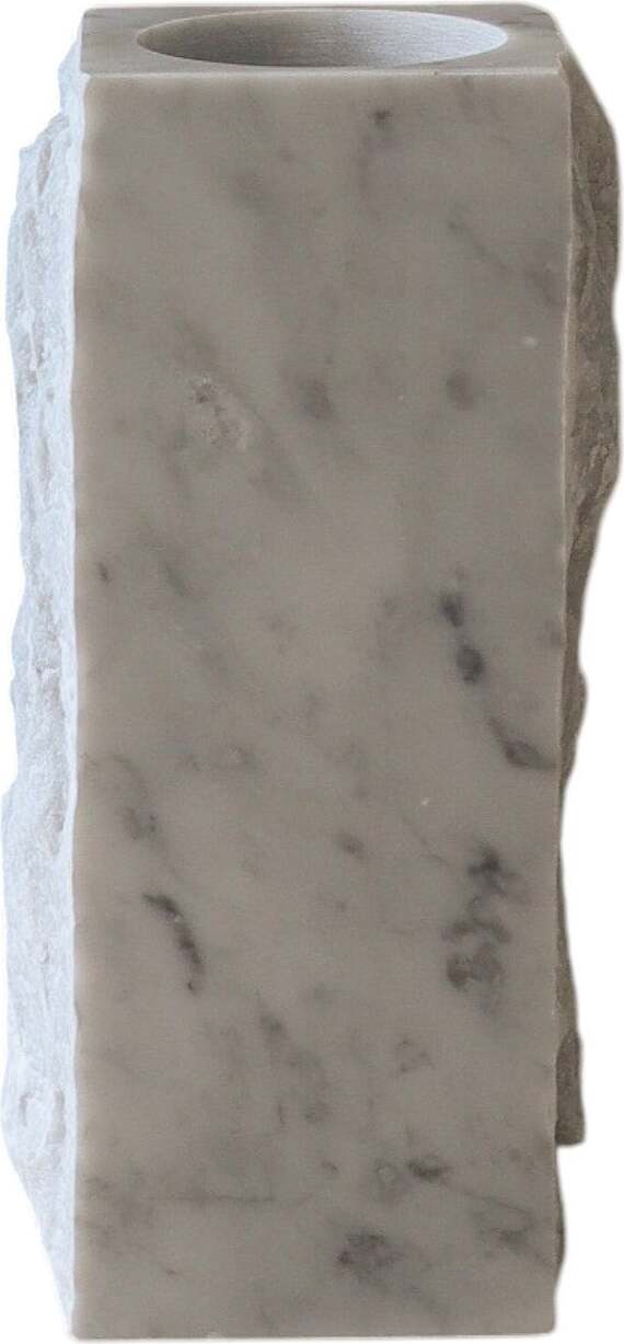 Botane Edge Vase 30 cm, weißer Marmor