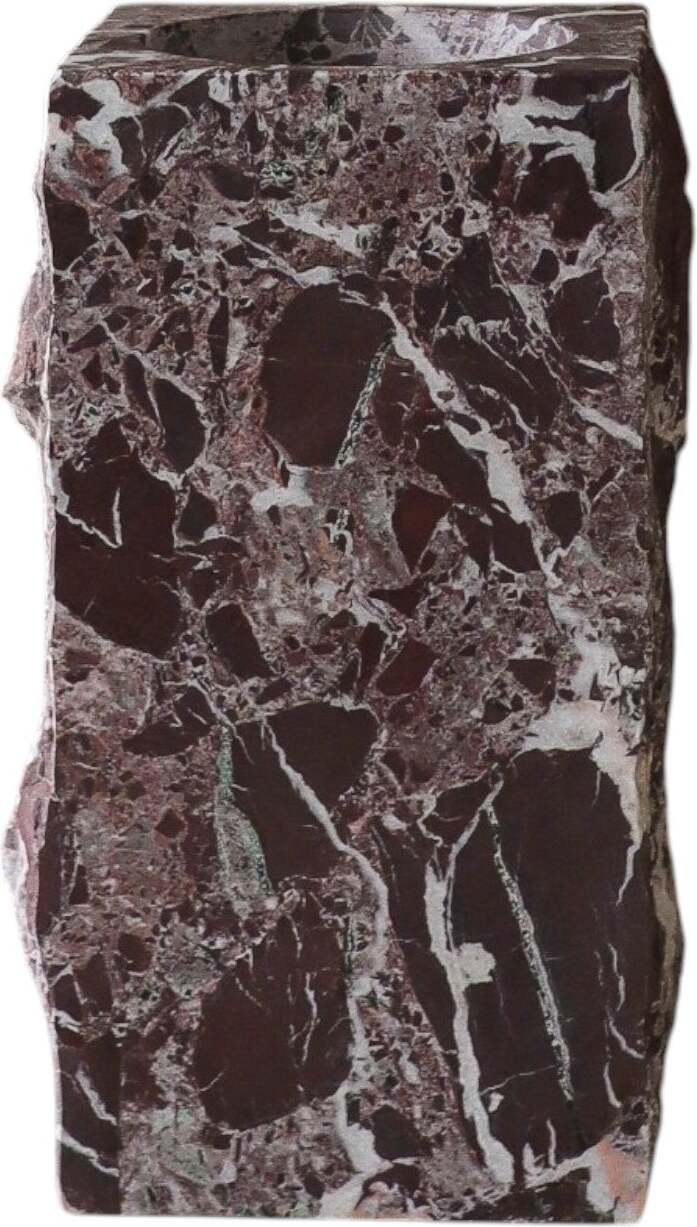Botane Edge Vase 30 x 15 cm, roter Marmor