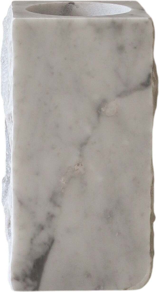 Botane Edge Vase 30 x 15 cm, weißer Marmor
