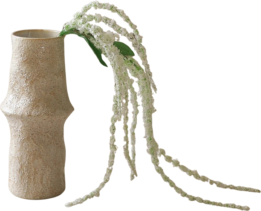 Botane Fleur Artificielle Amarante, 120 cm, blanche