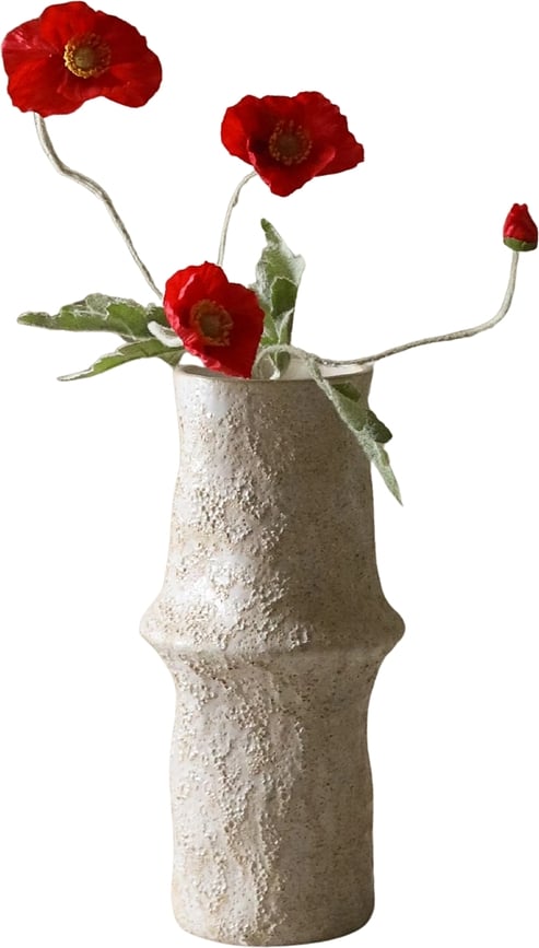 Botane Fleur Artificielle Coquelicot, 56 cm, rouge