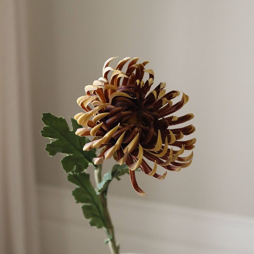 Botane Fleur Artificielle dahlia, 58 cm, orange