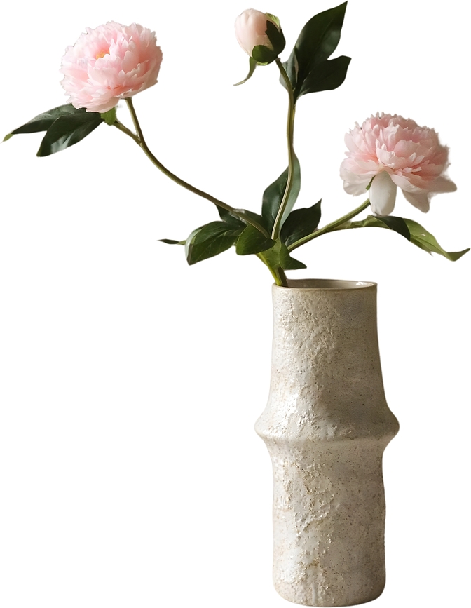 Botane Fleur Artificielle pivoine, 77 cm, rose
