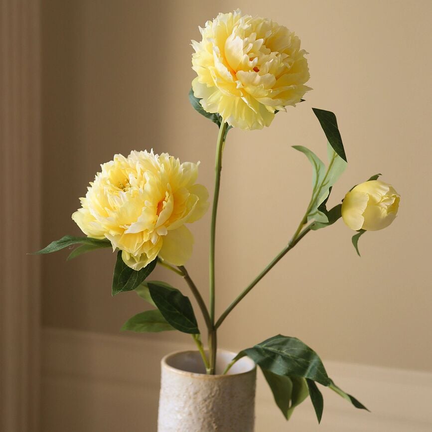 Botane Fleur Artificielle Pivoine, 77 cm, rose clair