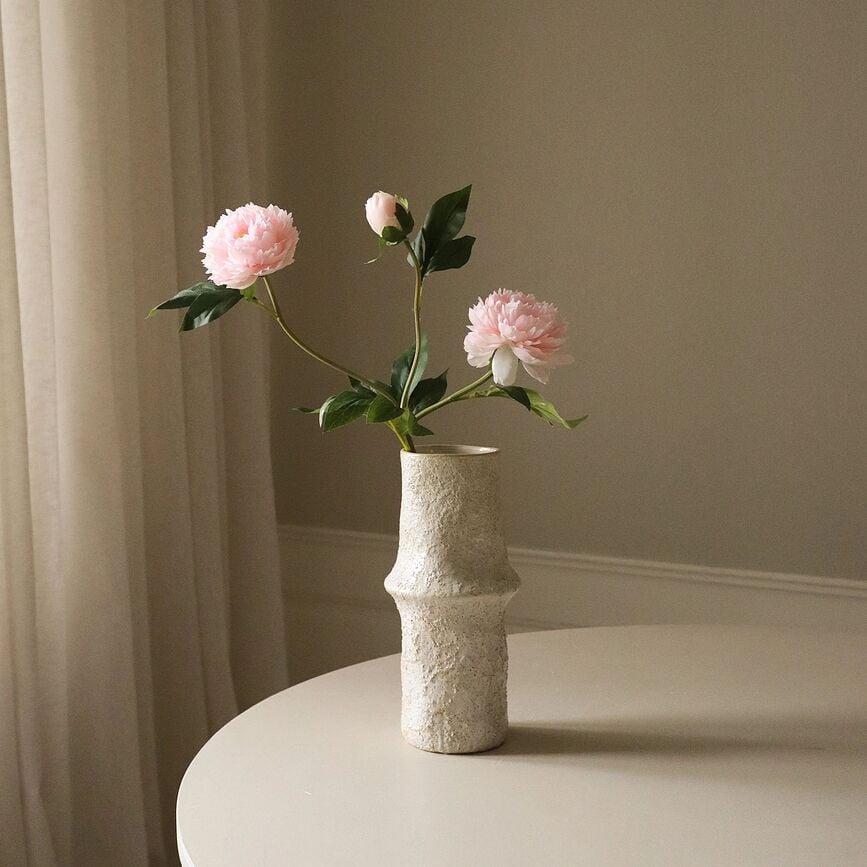 Botane Fleur Artificielle Pivoine, 77 cm, rose clair