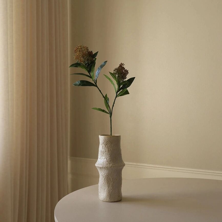 Botane Fleur artificielle Skimmia, 73 cm, verte