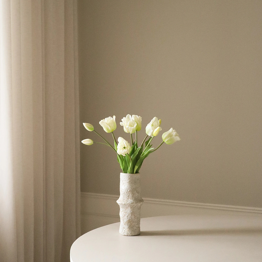 Botane konstgjord blombukett, tulpaner, 44 cm, lila