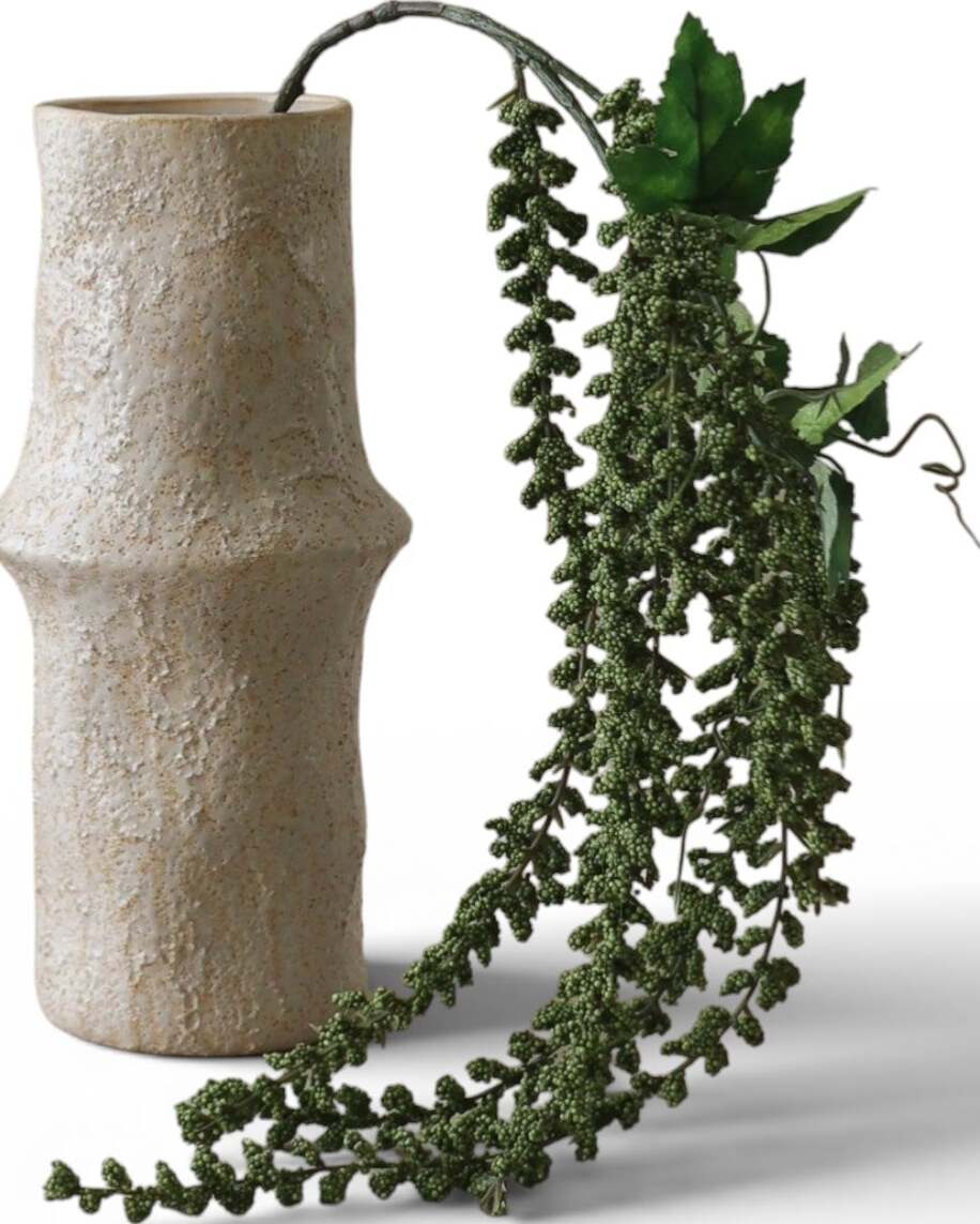 Botane Kunstblume Amarant traubenförmig 106 cm, grün