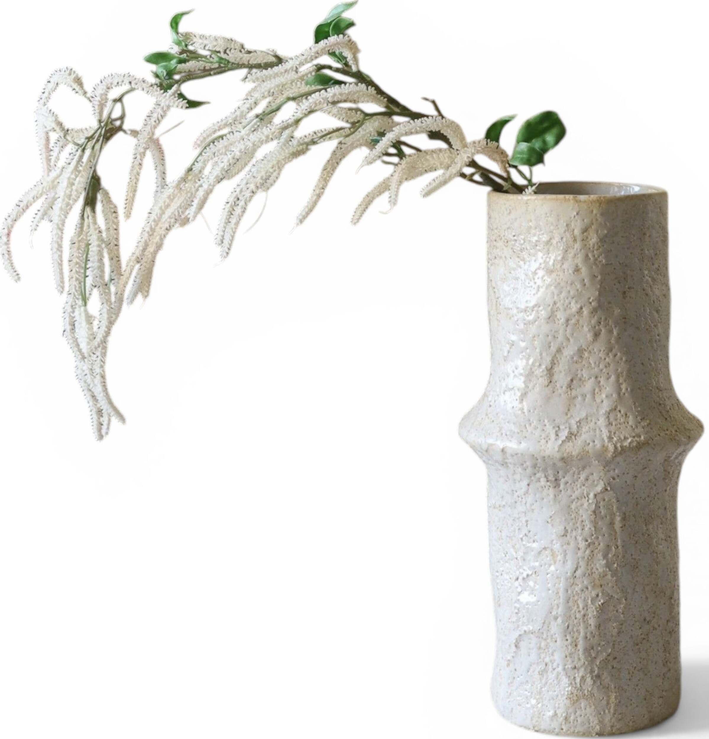 Botane Kunstblume Amaranth 78 cm, weiß