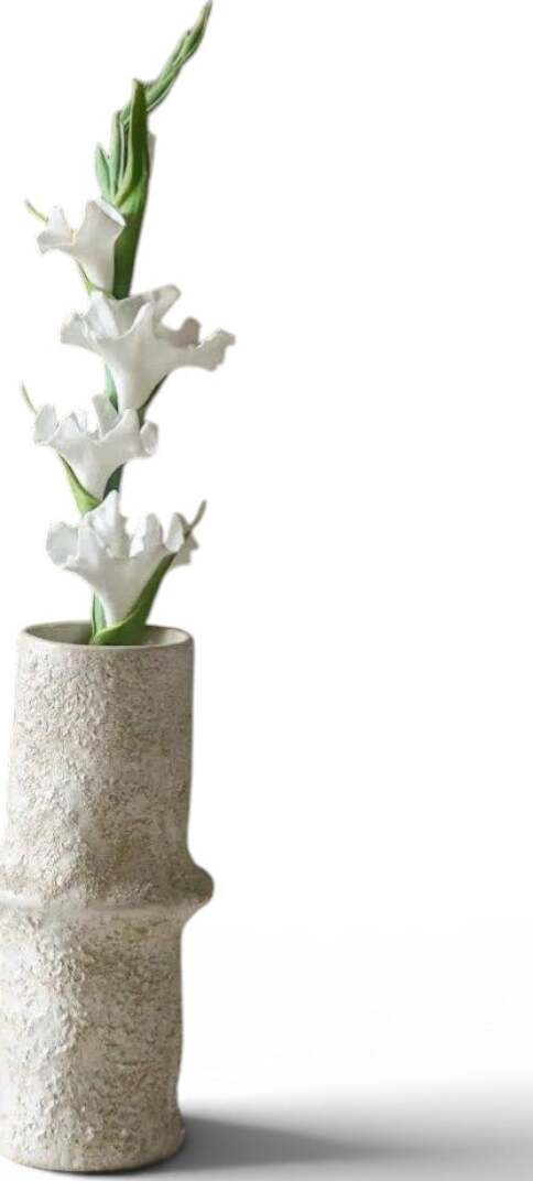 Botane Kunstblume Gladiole 56 cm, weiß