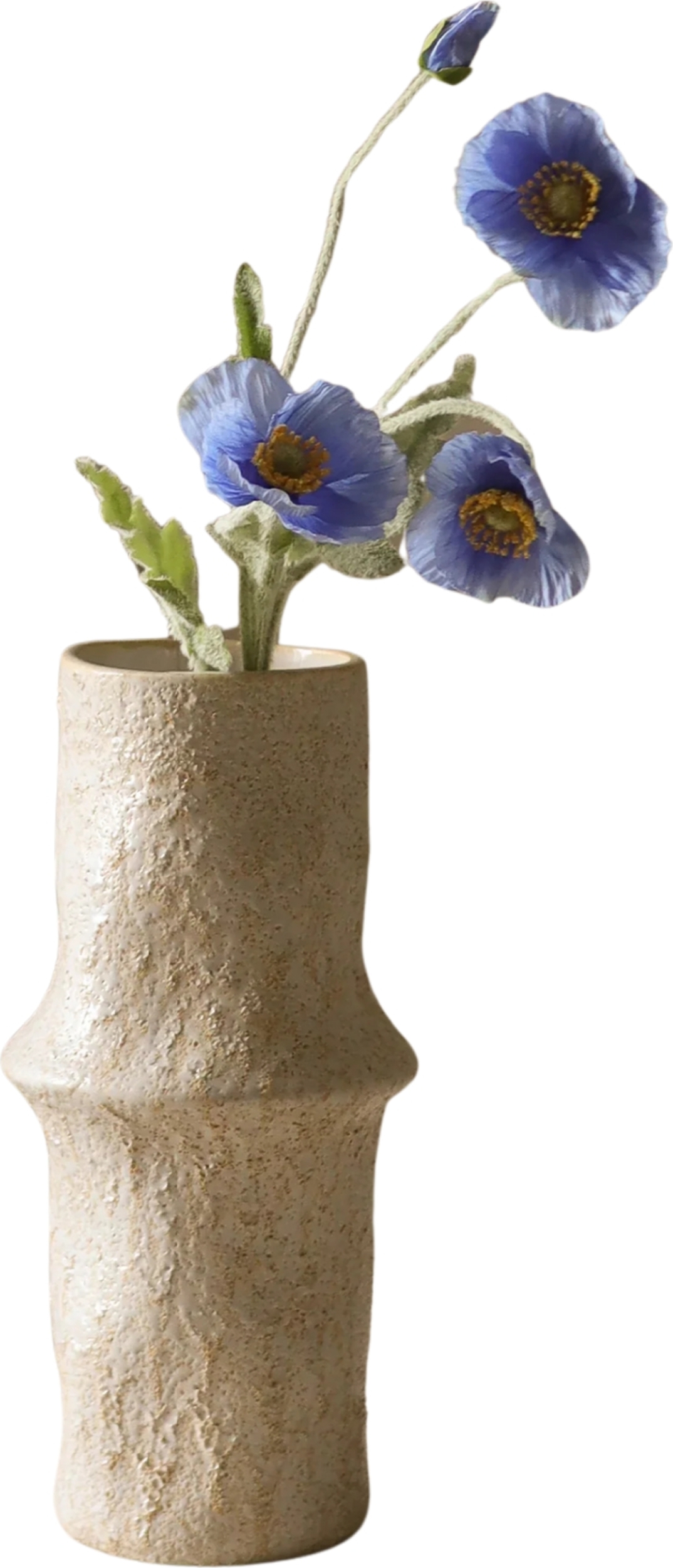 Botane Kunstblume Mohn 56 cm, blau