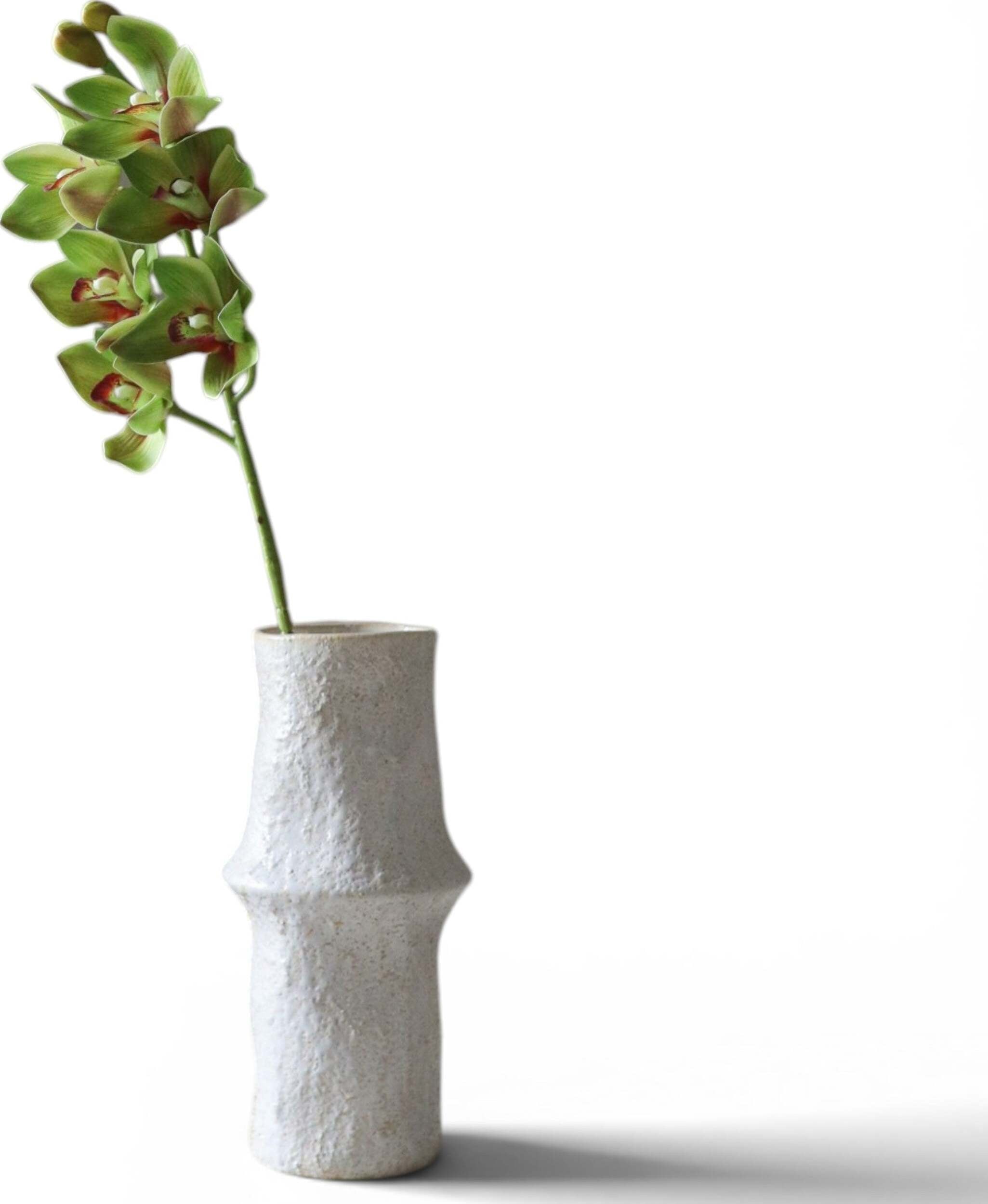 Botane Kunstblume Orchidee Cymbidium 69 cm, hellgrün