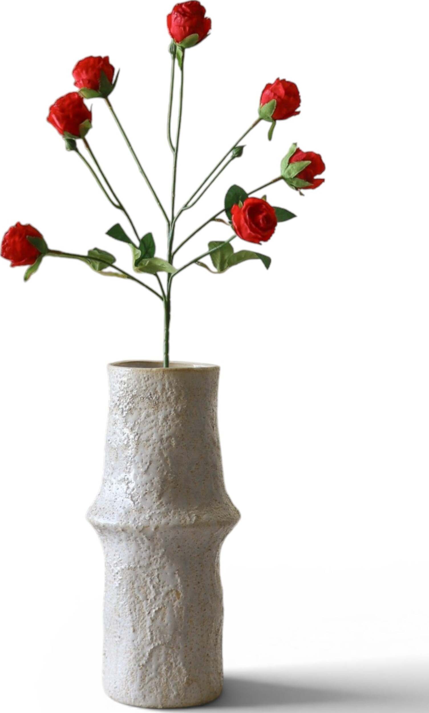 Botane Kunstblume Rosen kleinblütig 55 cm, rot