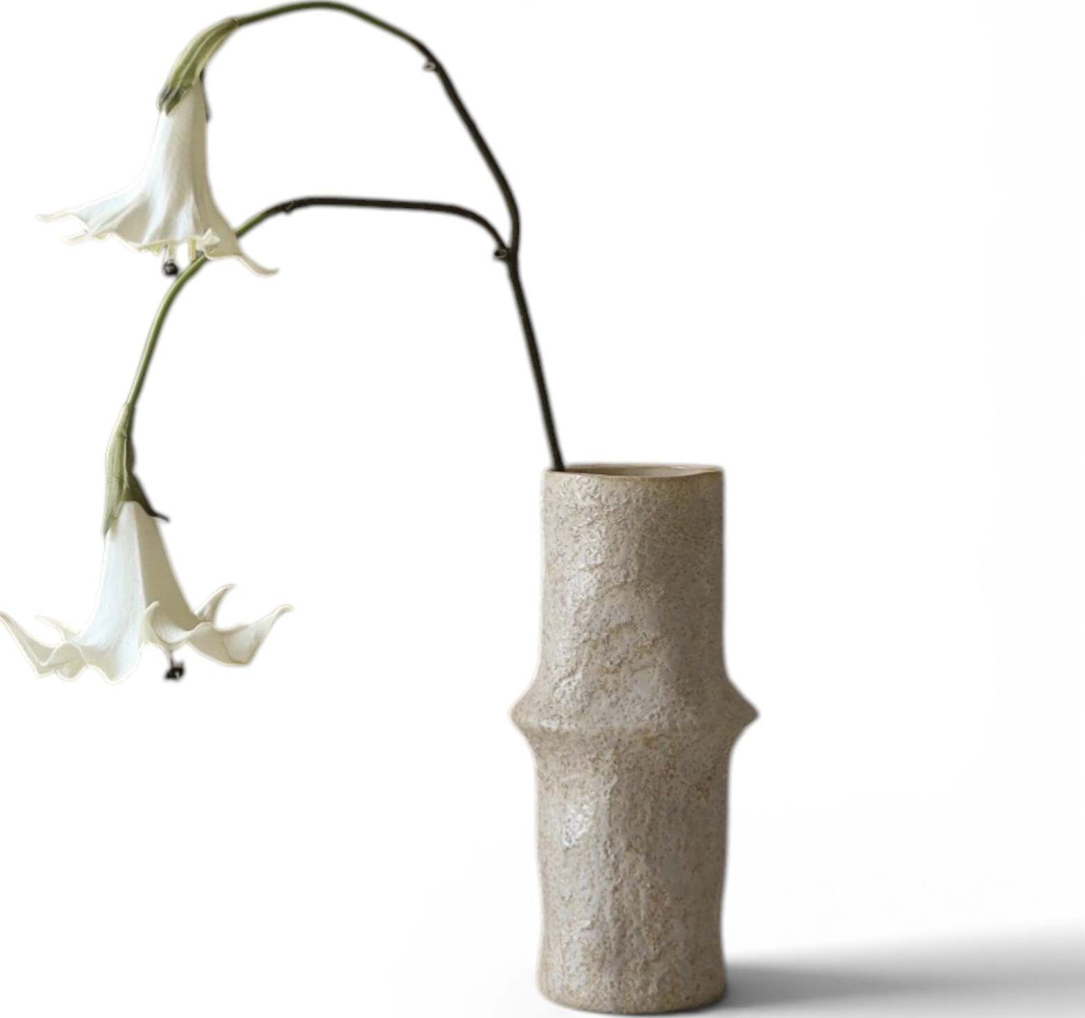 Botane Kunstblume Stechapfel 78 cm, weiß