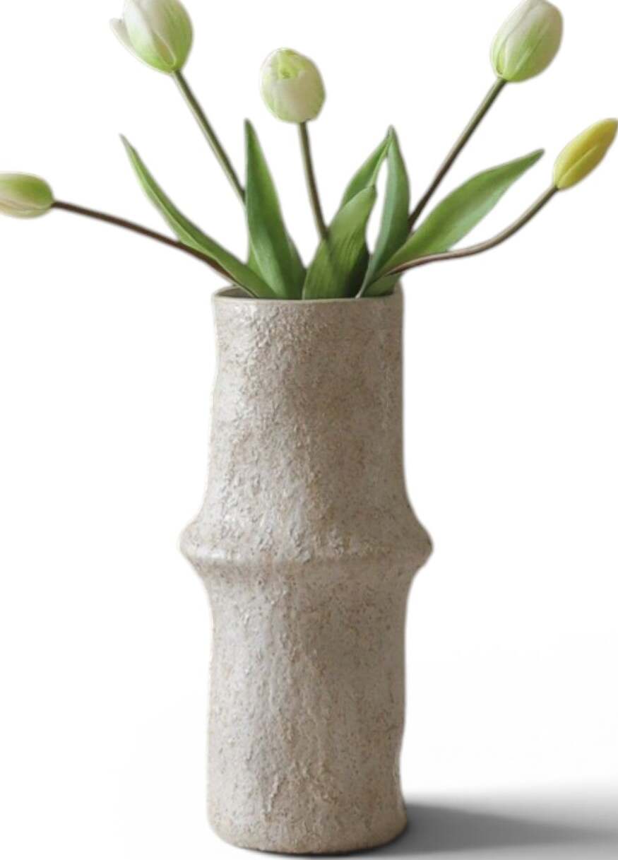 Botane Kunstblume Tulpen 39 cm, weiß