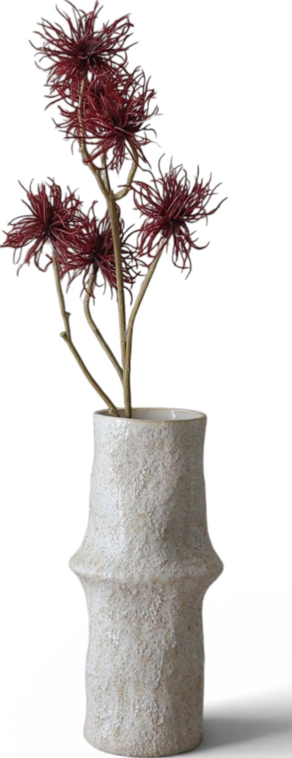 Botane Kunstblume Zierlauch 73 cm, dunkelrot