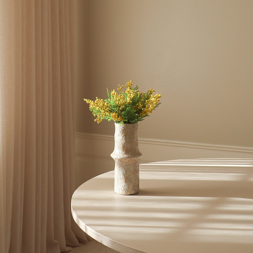 Botane kunstig buket mimose 40 cm, lilla
