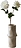 Botane kunstig dahlia 58 cm, hvid
