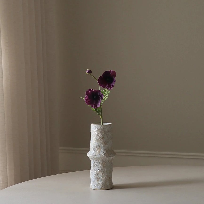 Botane kunstig valmue 36 cm, lilla