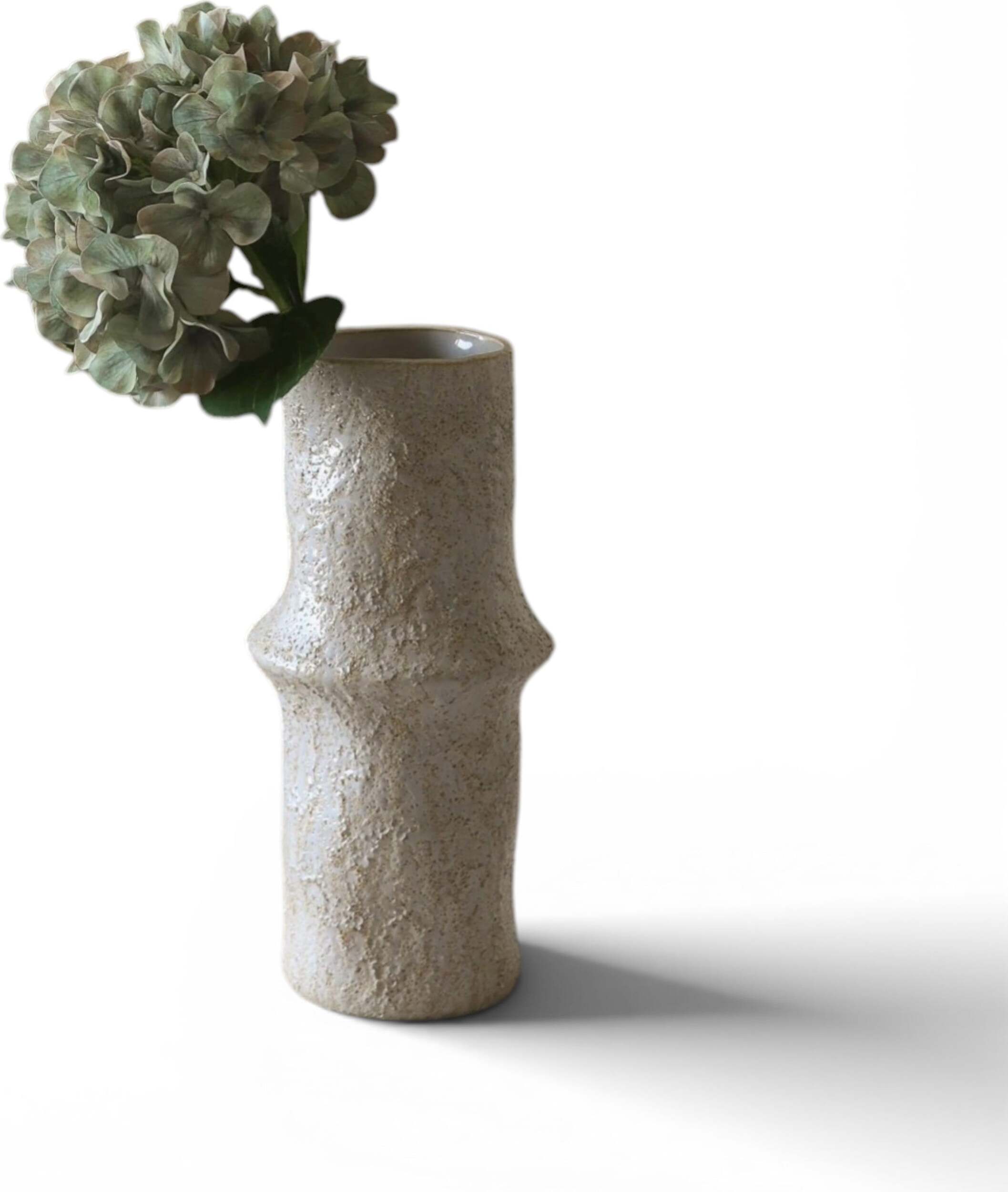 Botane Künstliche Blume Hortensie 34 cm, blassgrün