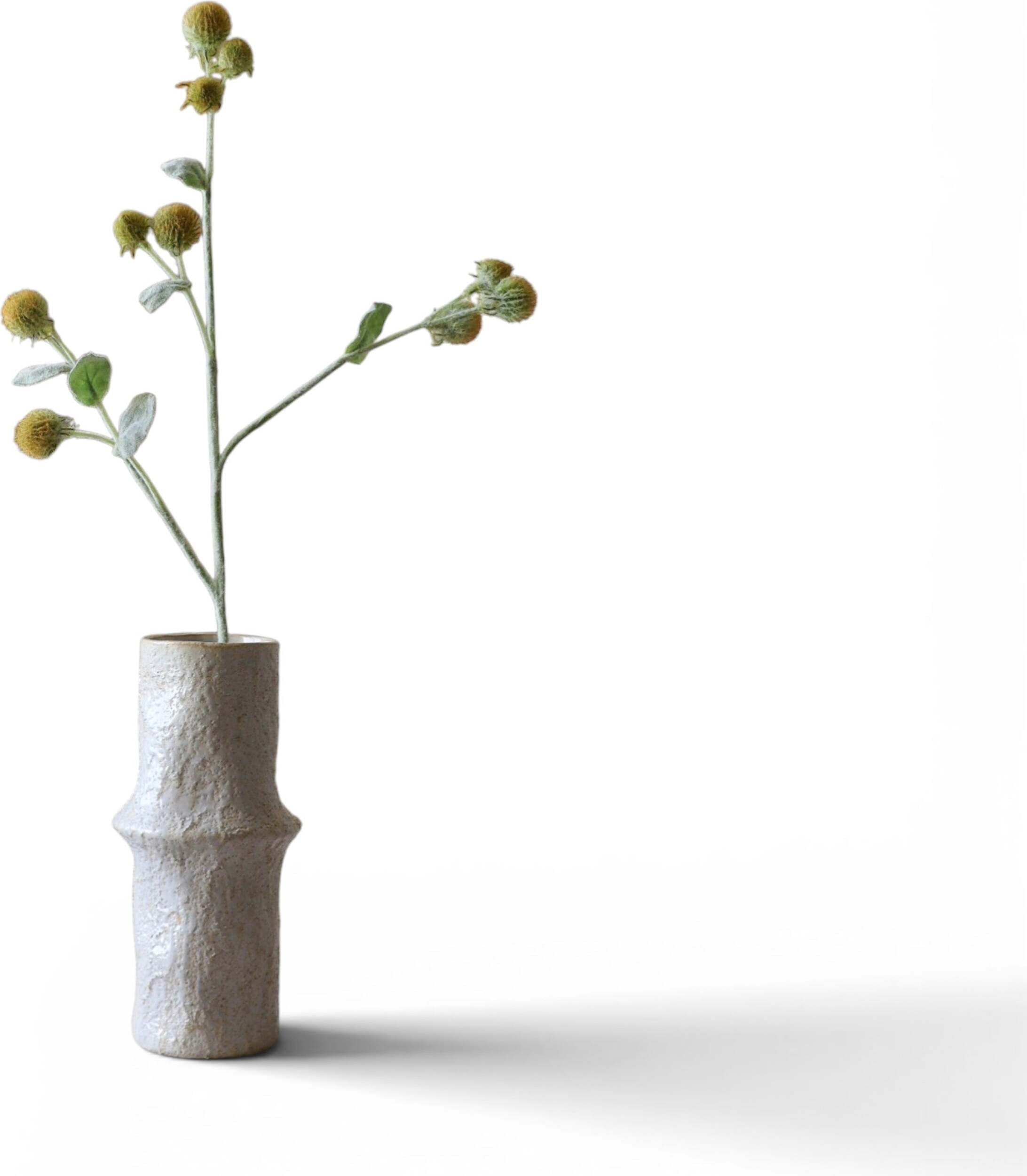 Botane Künstliche Blume Kugeldistel 88 cm, gelb