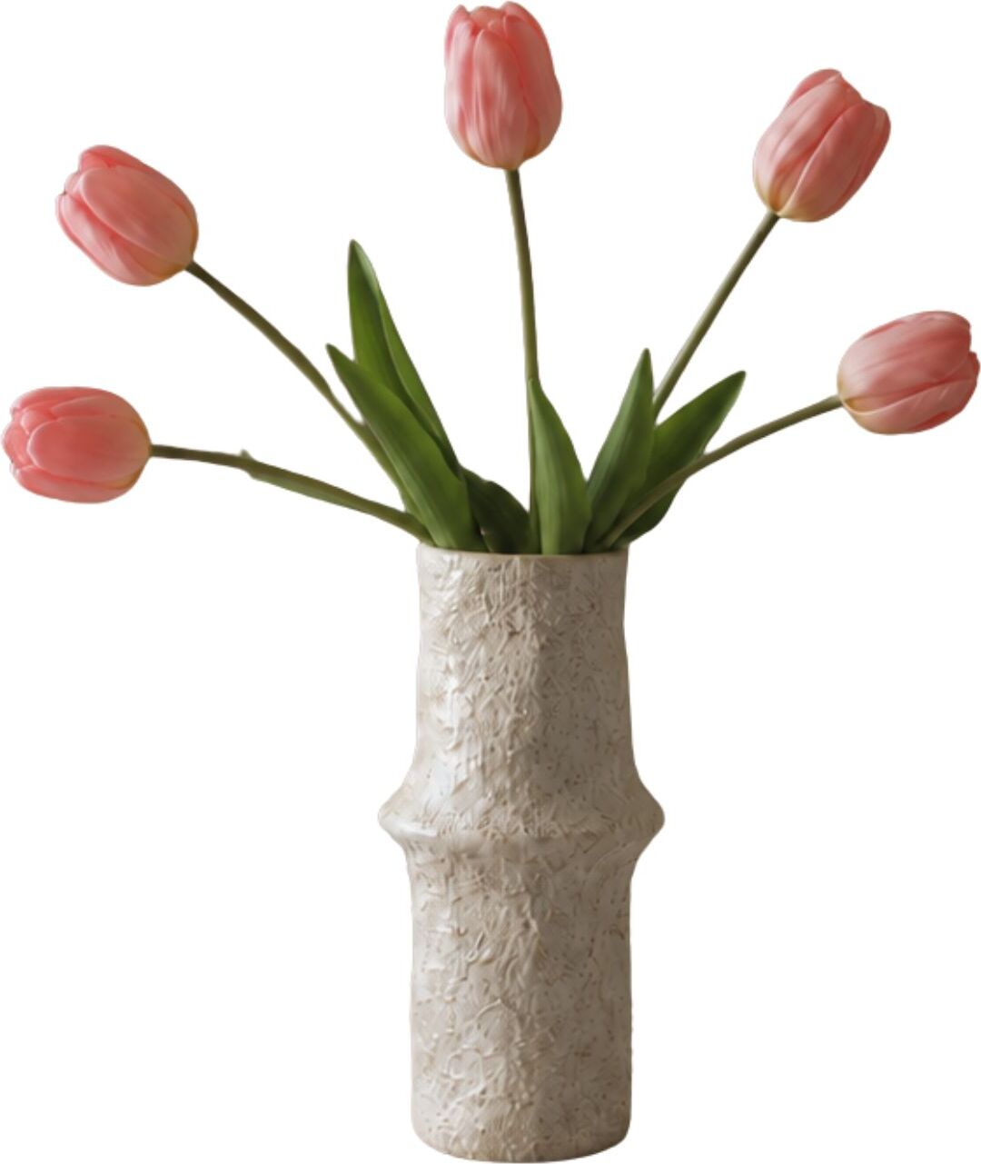 Botane Künstliche Blumen Tulpenstrauß 39 cm, rosa, 5 St.