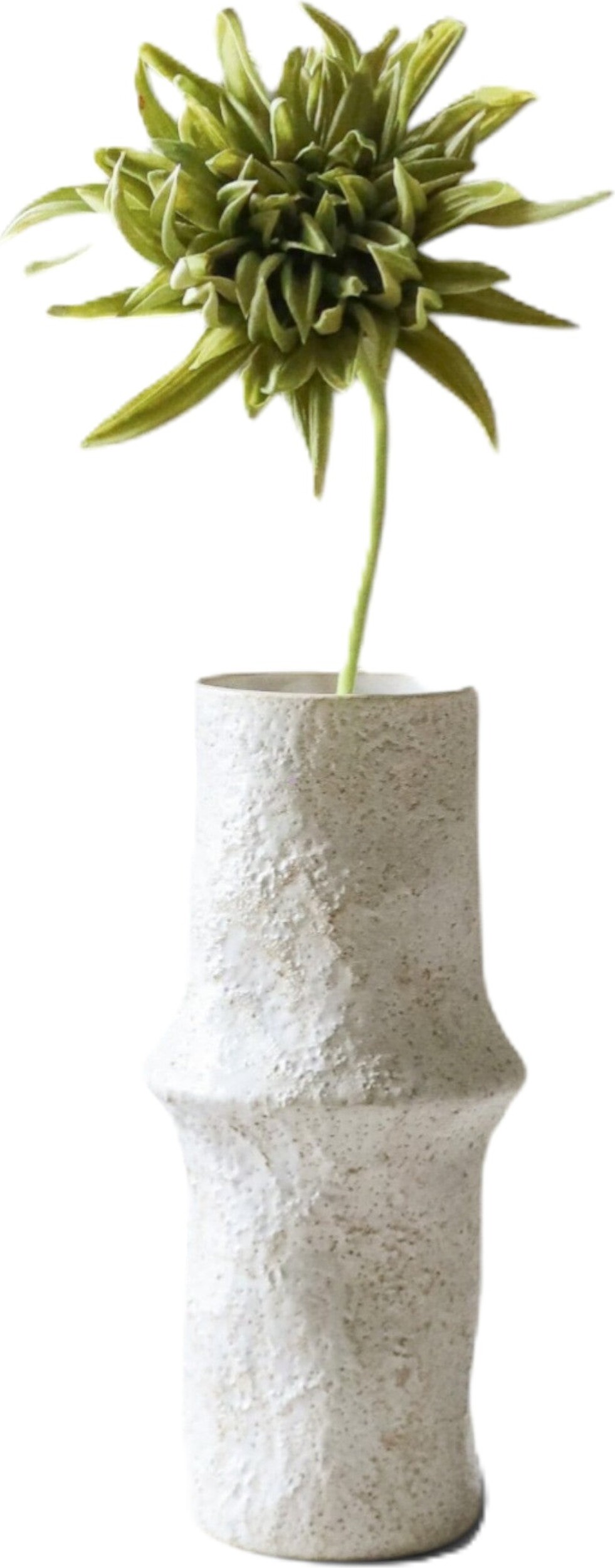 Botane Künstliche Dahlie 52 cm, grün, Kaktusdahlie