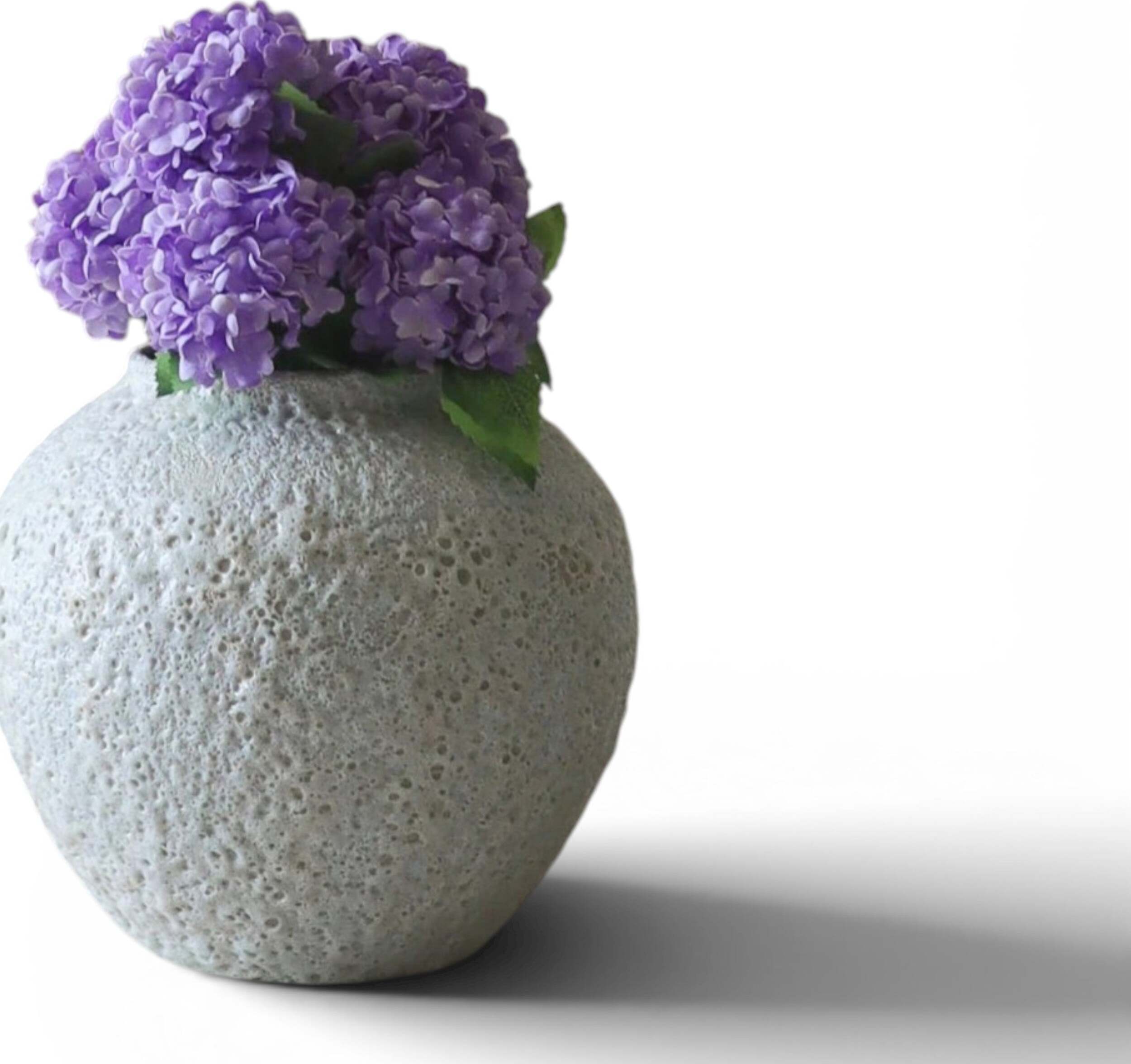 Botane Künstliche Hortensie 30 cm, violett, kugelförmig