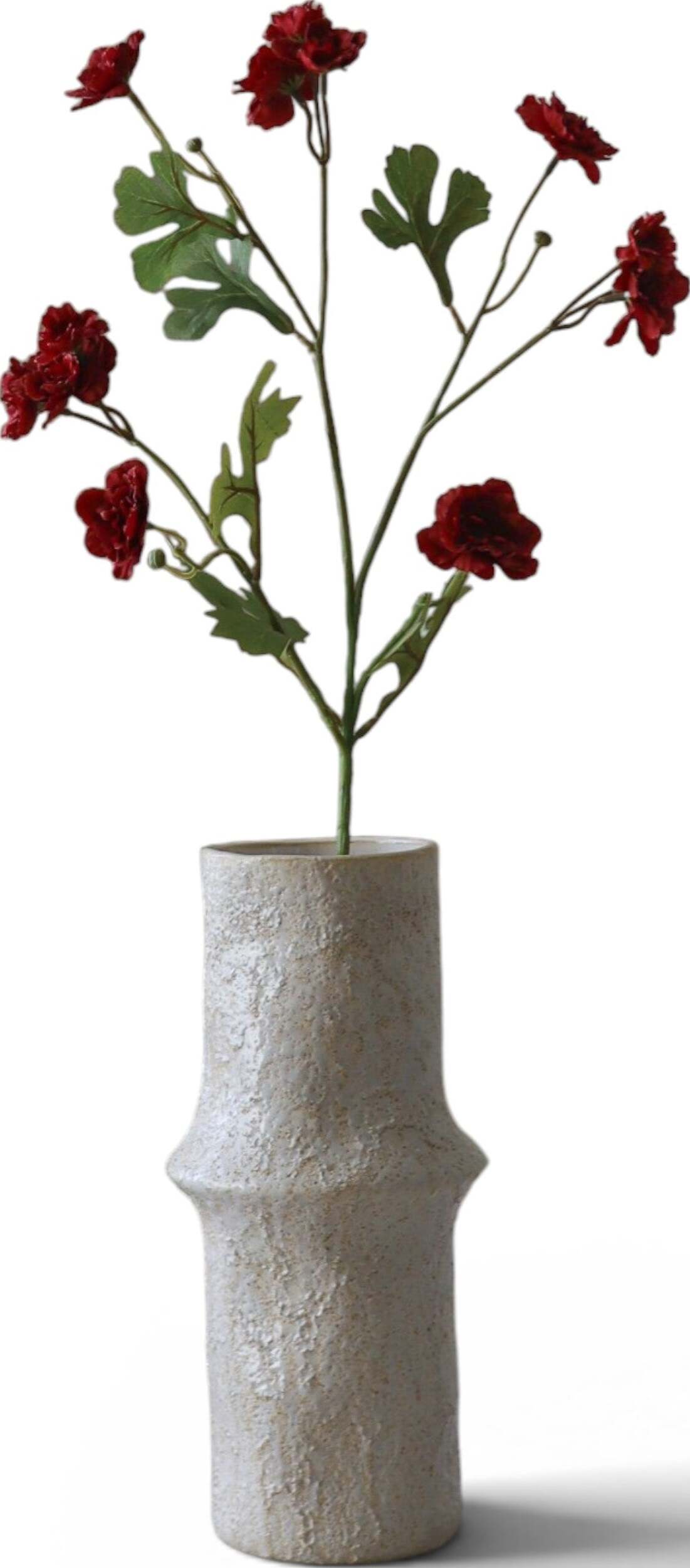 Botane Künstliche Zinnie 74 cm, dunkelrot