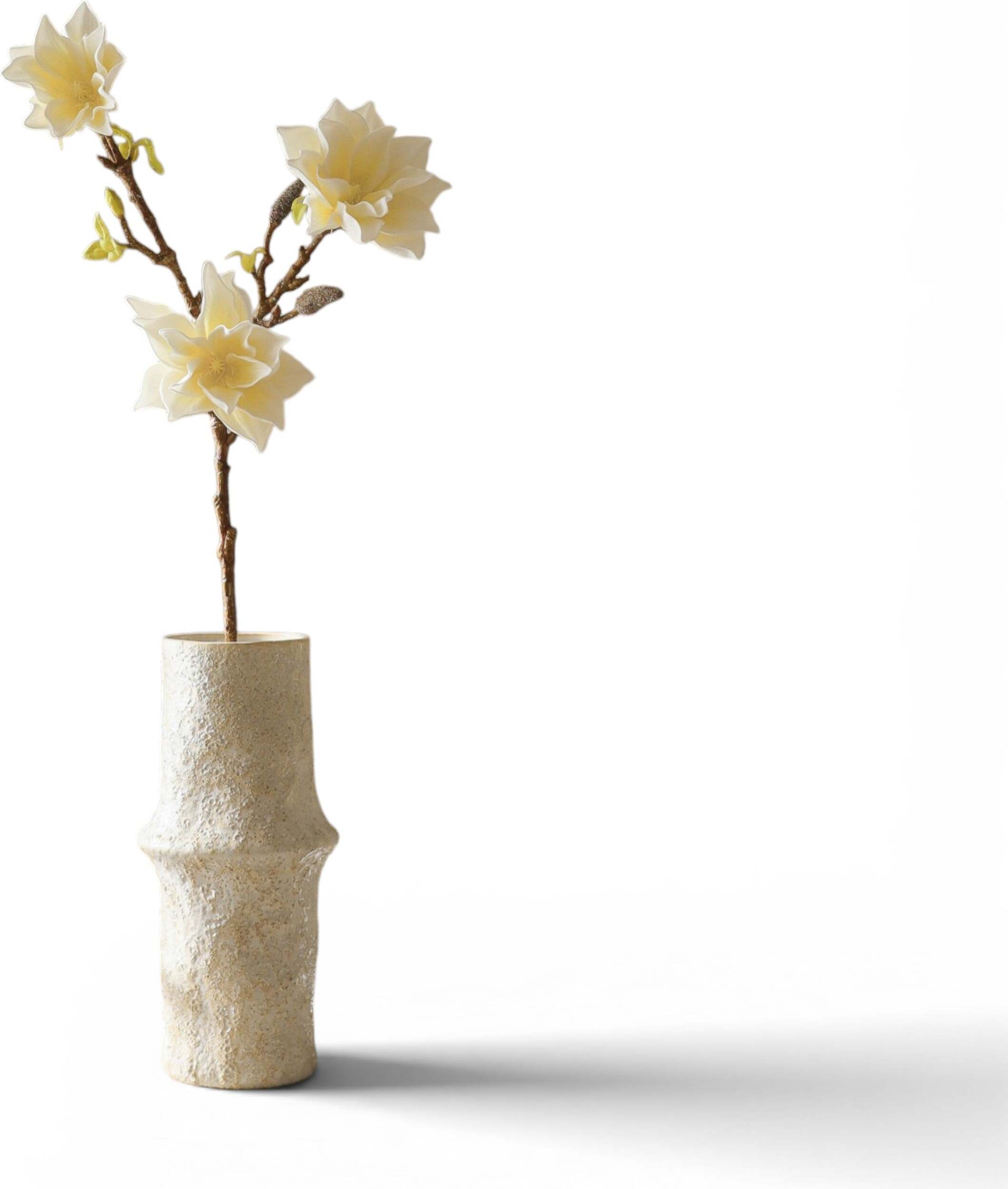 Botane Künstlicher Magnolienzweig 76 cm, weiß