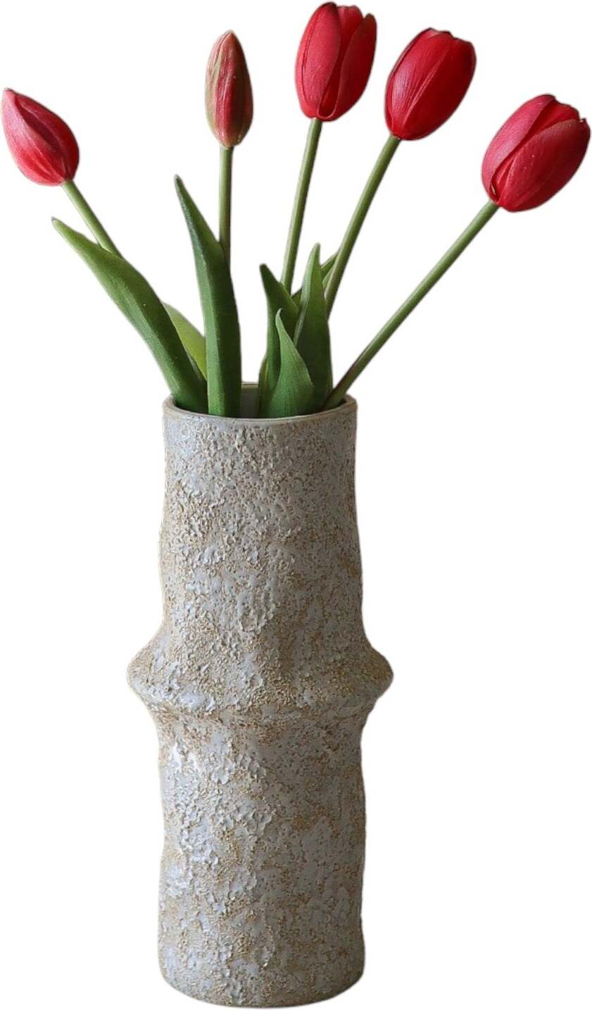 Botane Künstlicher Tulpenstrauß 39 cm, hellrot, 5 St.