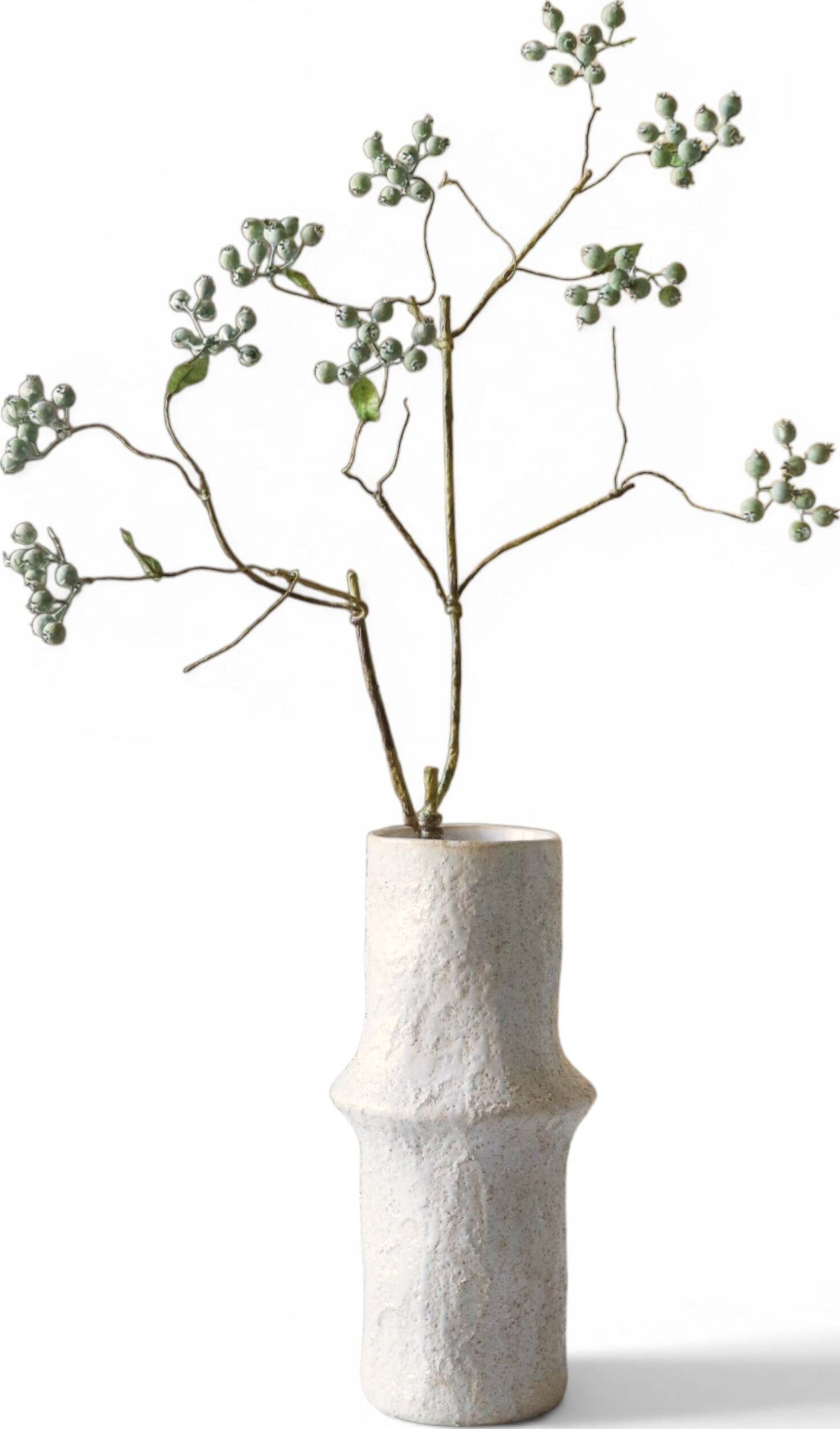 Botane künstlicher Zweig mit Beeren 80 cm, hellgrün