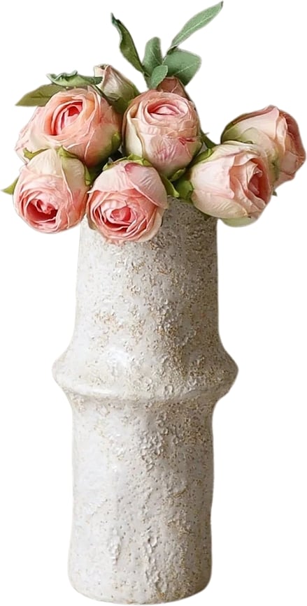 Botane Rosenstrauß künstlich 27 cm, hellrosa