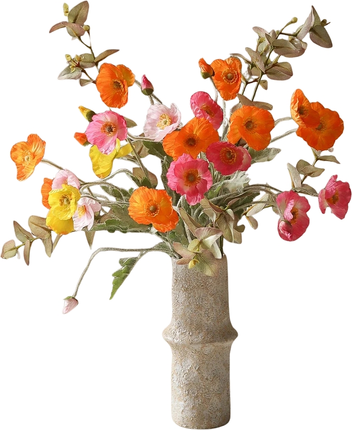 Botane Spritz Künstliche Blumen, Mohnblumenstrauß