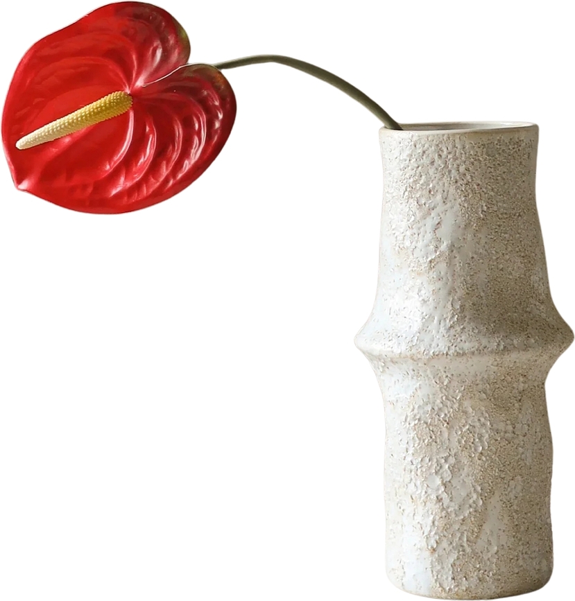 Botane Umetna roža anturij, 67 cm, rdeča