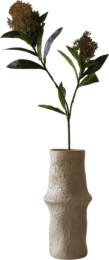 Botane Umetna roža skimmia, 73 cm, roza