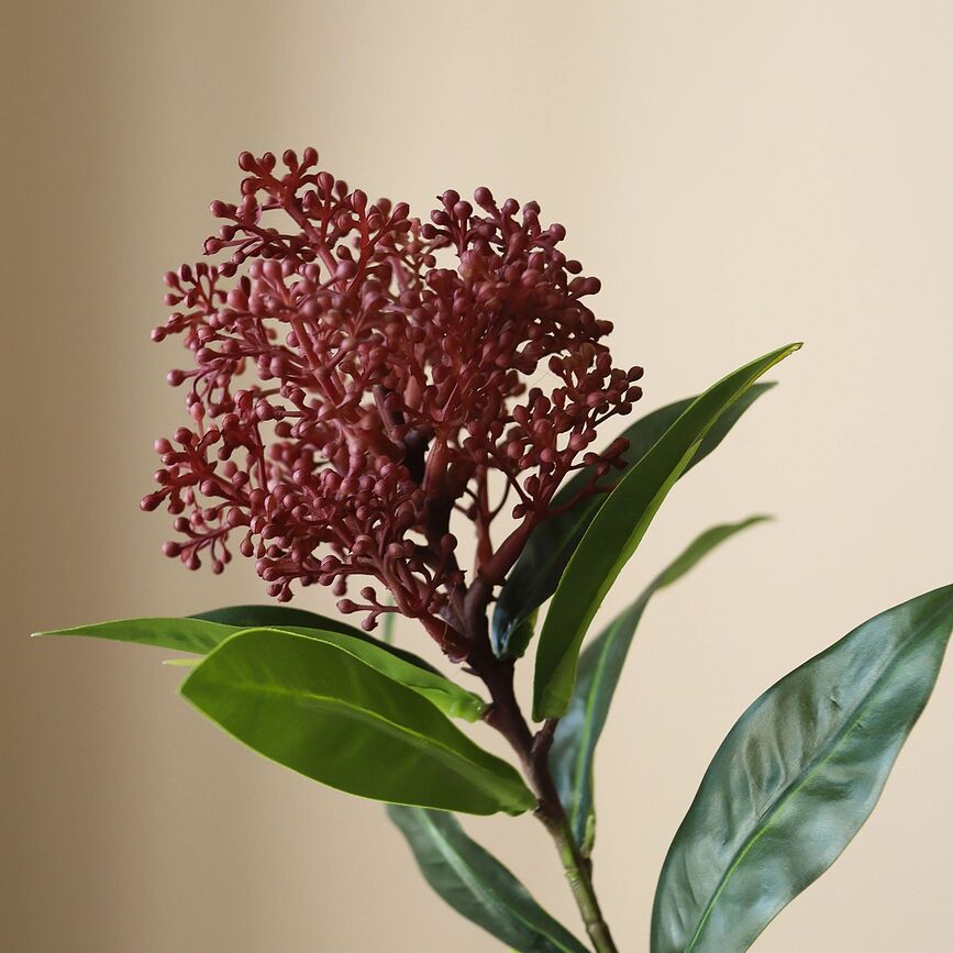 Botane Umetna veja skimmia, 73 cm, zelena