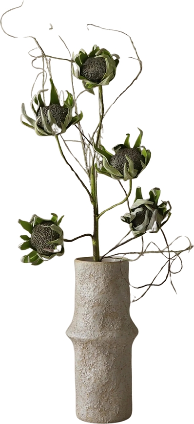 Botane V konstgjord blomma silver