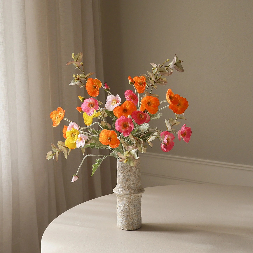 Botane Spritz valmuer kunstig blomsterbuket