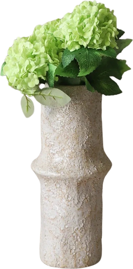 Bouquet de fleurs artificielles Botane hortensias 33 cm, vert