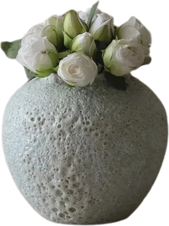 Bouquet de fleurs artificielles Botane, mini roses blanches