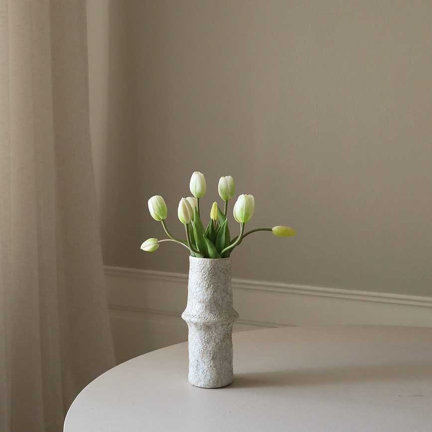 Bouquet de fleurs artificielles Botane, tulipes, 35 cm, rose clair