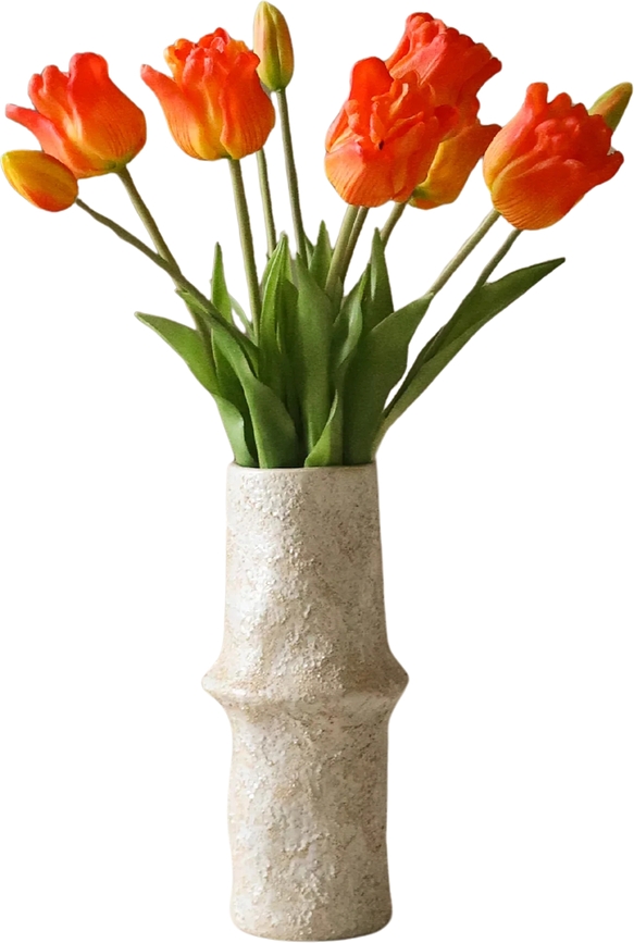 Bouquet de fleurs artificielles Botane, tulipes, 44 cm, oranges