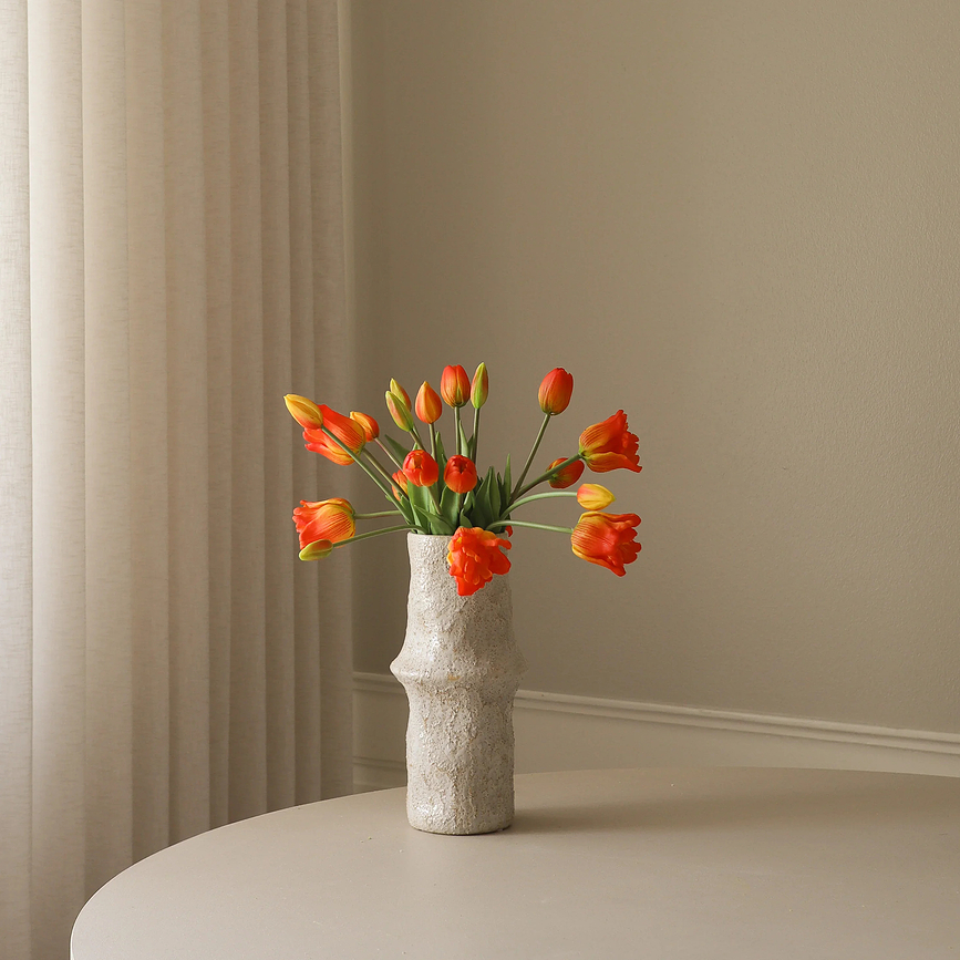 Bouquet de fleurs artificielles Botane, tulipes XL, violettes