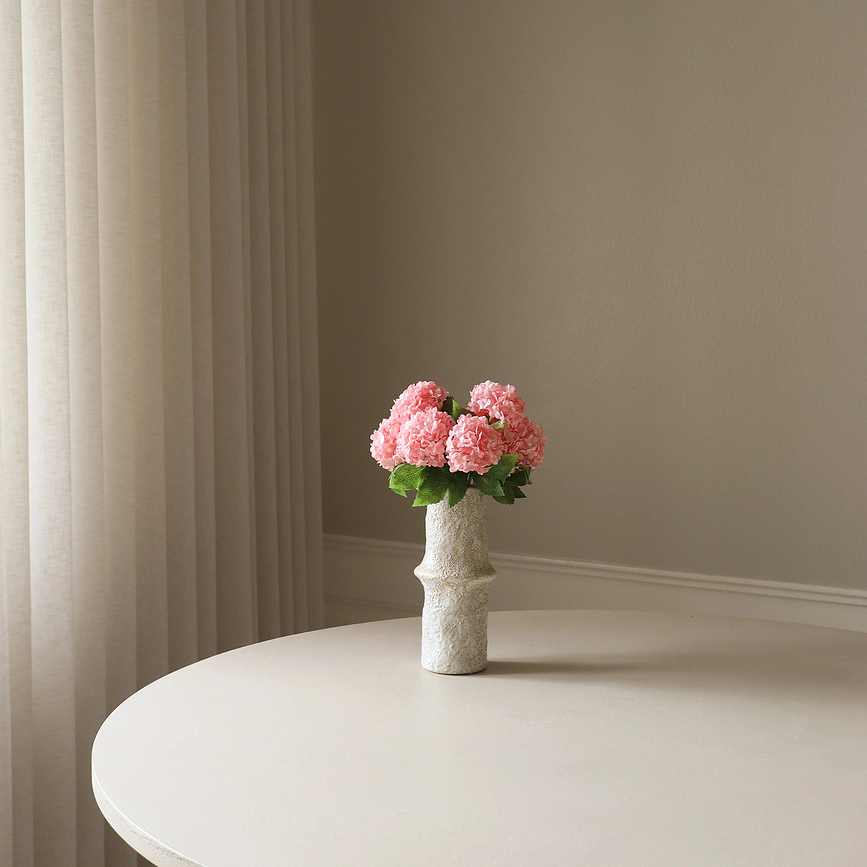 Bouquet di fiori artificiali Botane ortensie 33 cm, bianche
