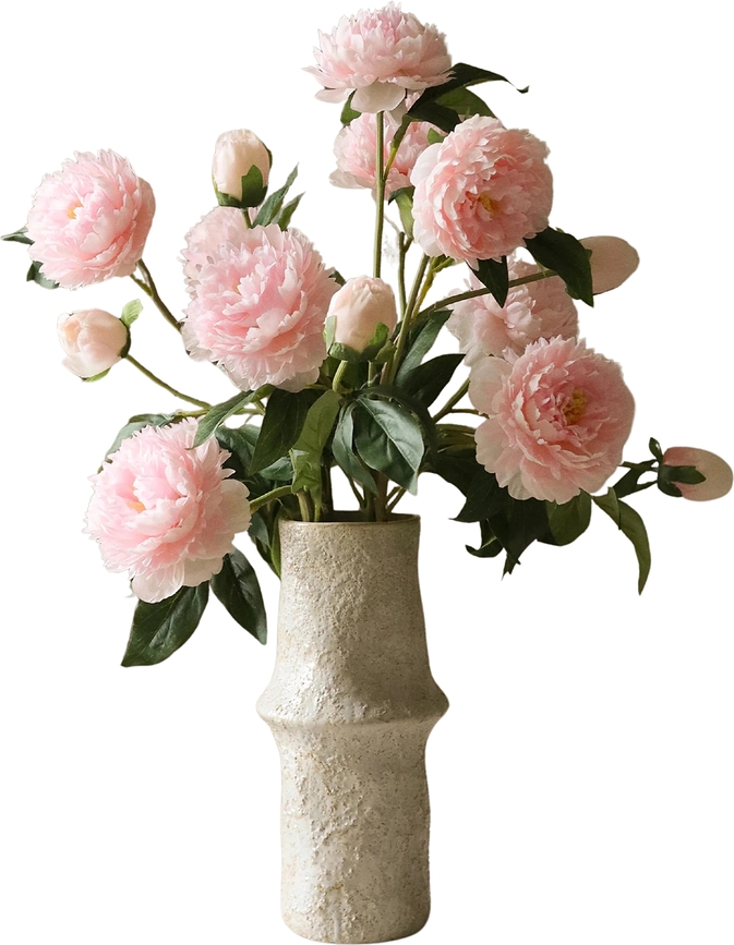 Bouquet di fiori artificiali Botane, peonie, 72 cm, rosa