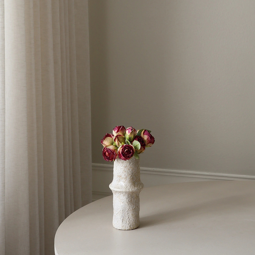 Bouquet di fiori artificiali Botane rose 27 cm, color tè
