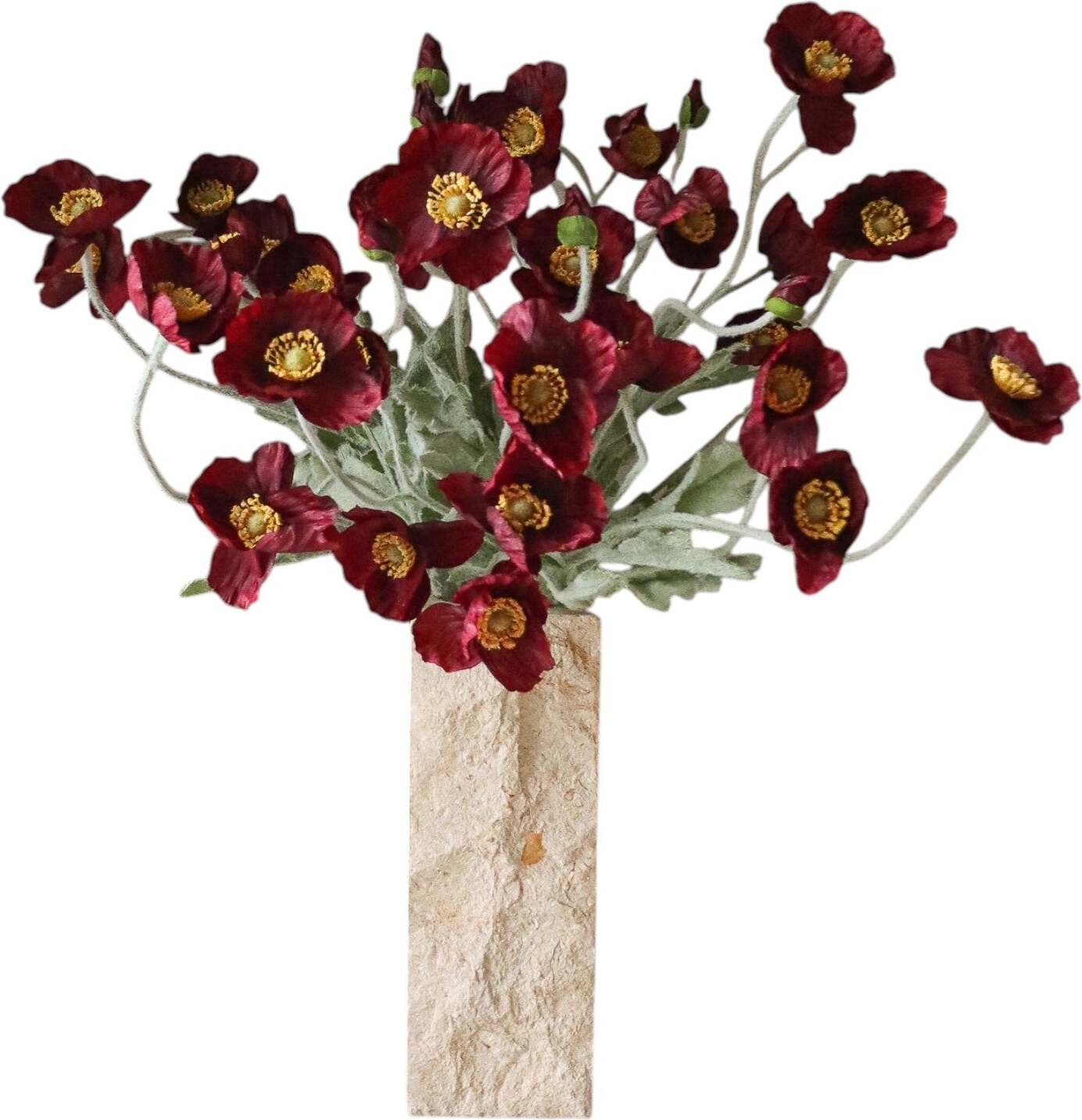 Burgundy Poppy Künstlicher Blumenstrauß