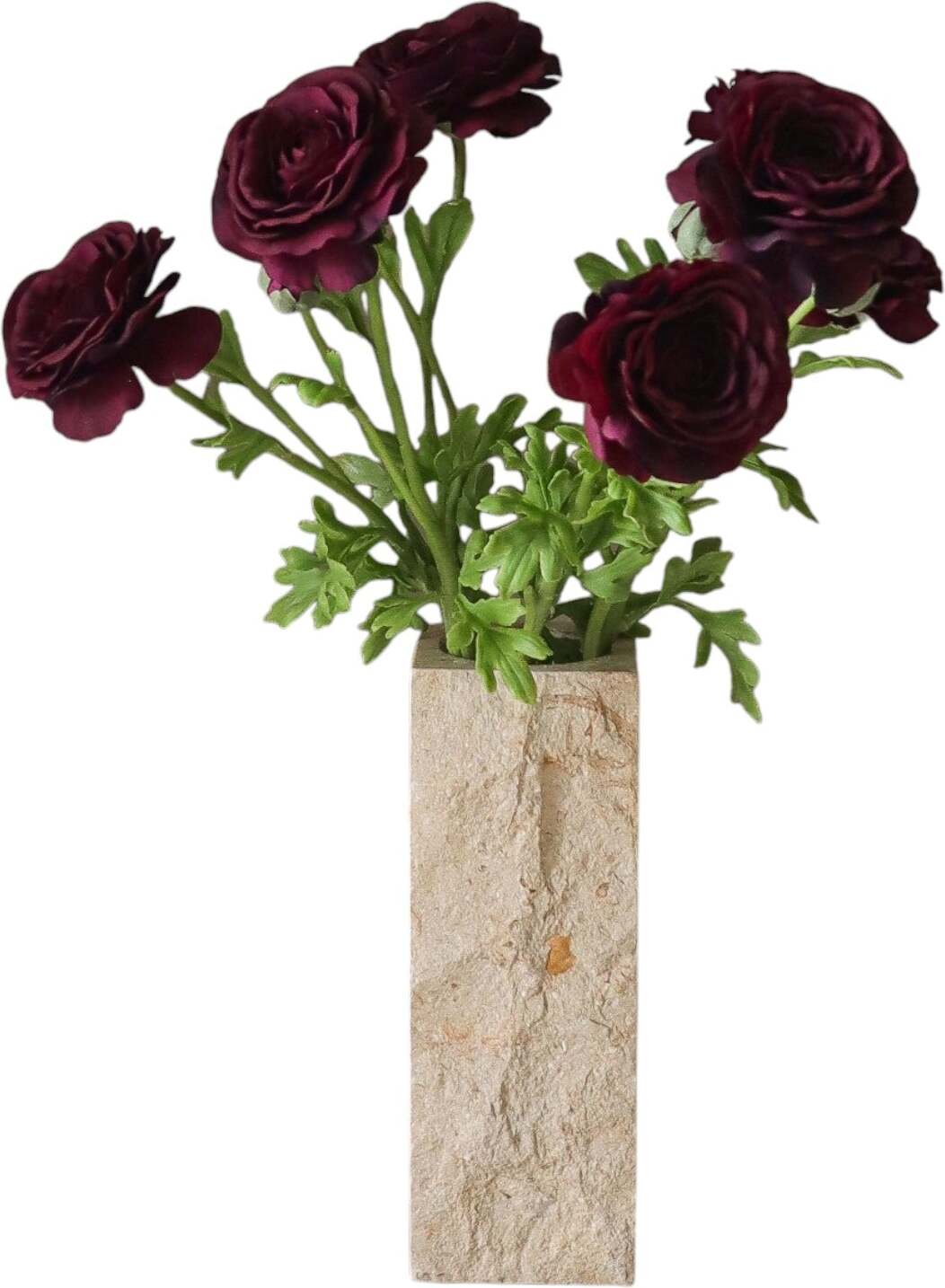Burgundy Ranunculus Künstlicher Blumenstrauß