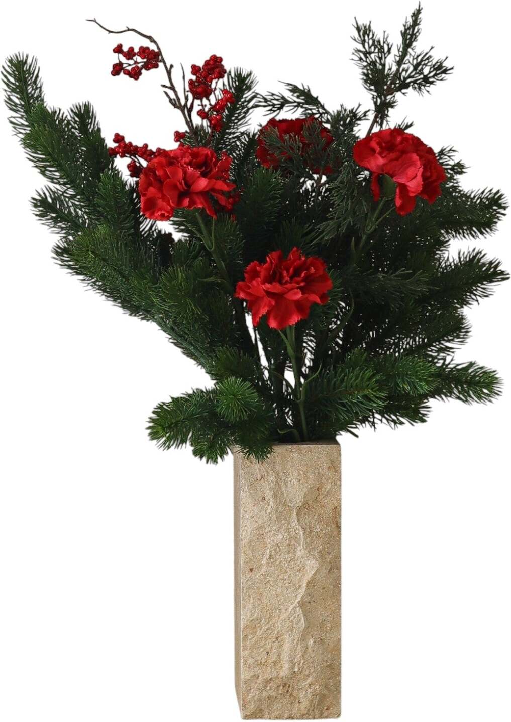 Crimson Grove künstlicher Blumenstrauß